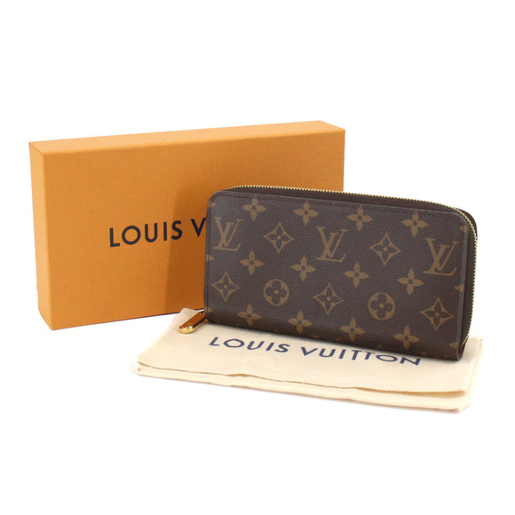 LOUIS VUITTON Monogram Zippy Wallet Round Zipper Long Brown M42616 - Picture 10 of 10